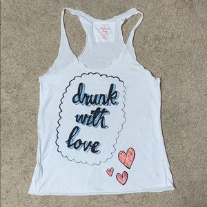 Tank top with saying